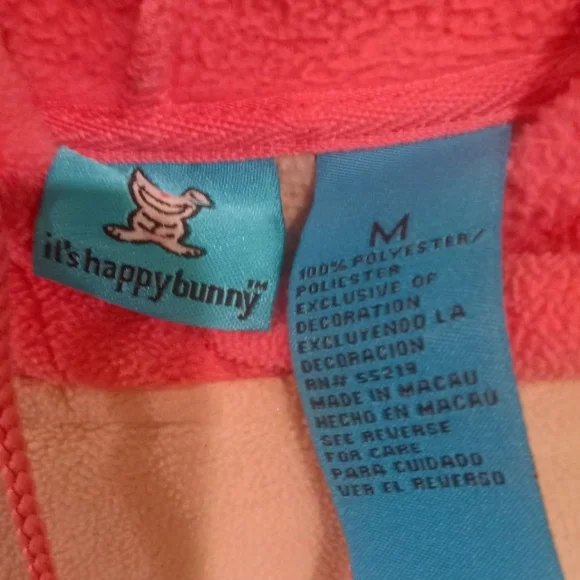 Vintage happy bunny hoodie juniors or girls size medium - Picture 3 of 3